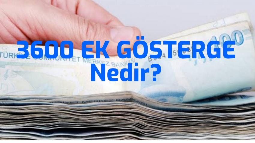 3600 ek gösterge nedir?